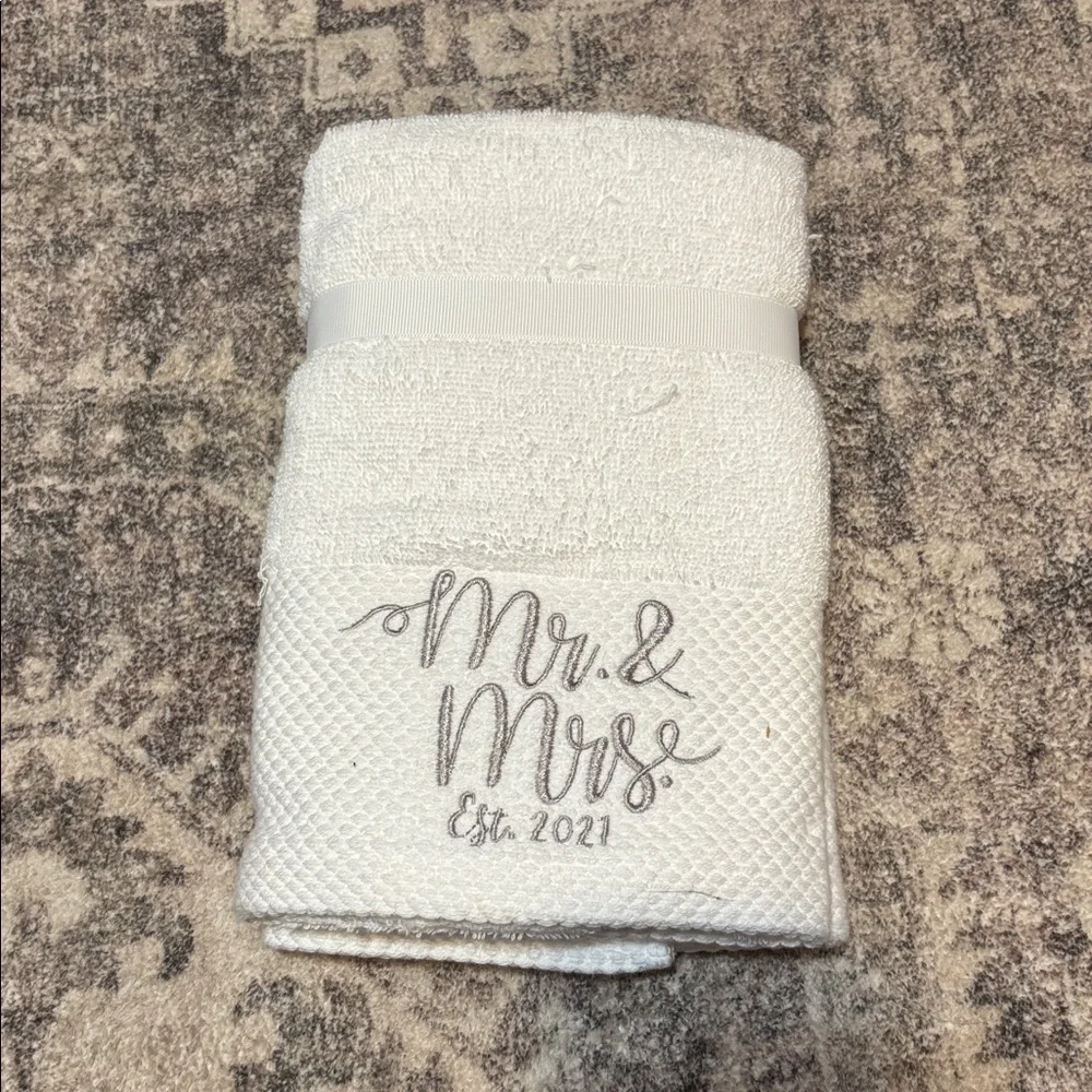 Mr & Mrs Hand Towels